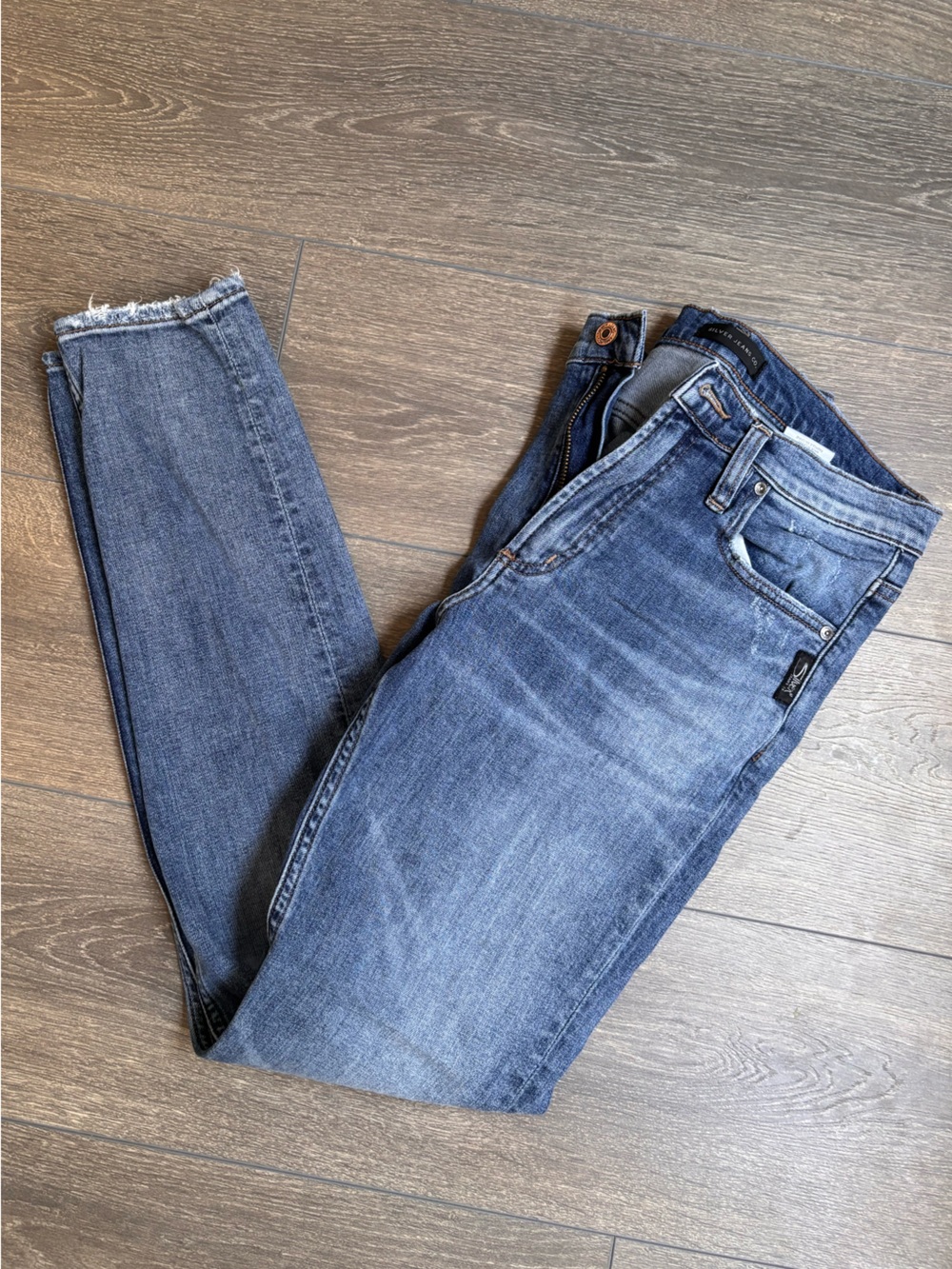 Silver Jeans Women's Frisco Tapered Jeans - Blue Wash
